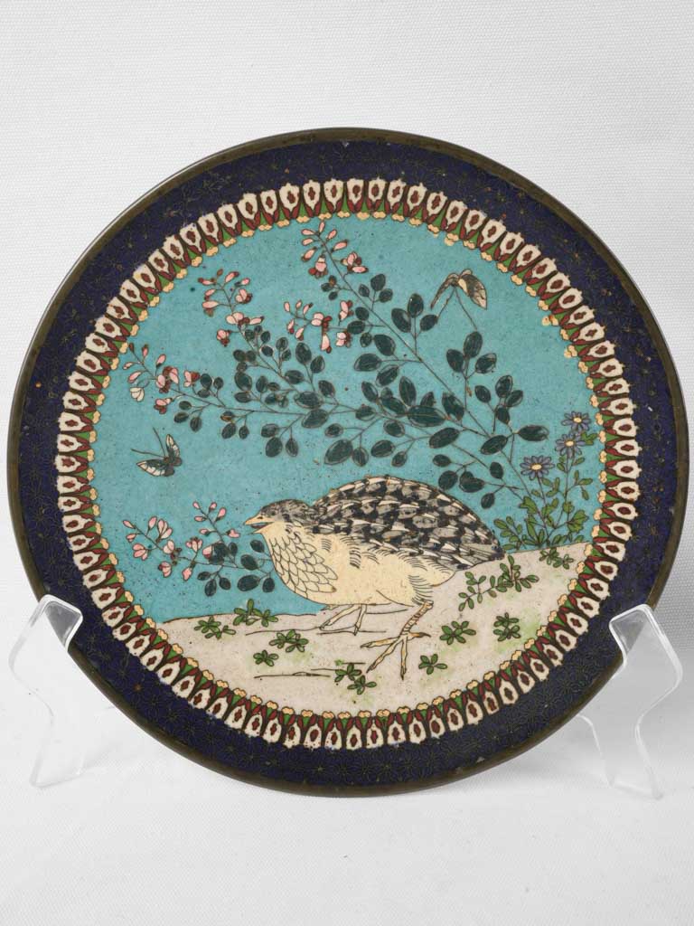 Colorful naturalistic scene plates