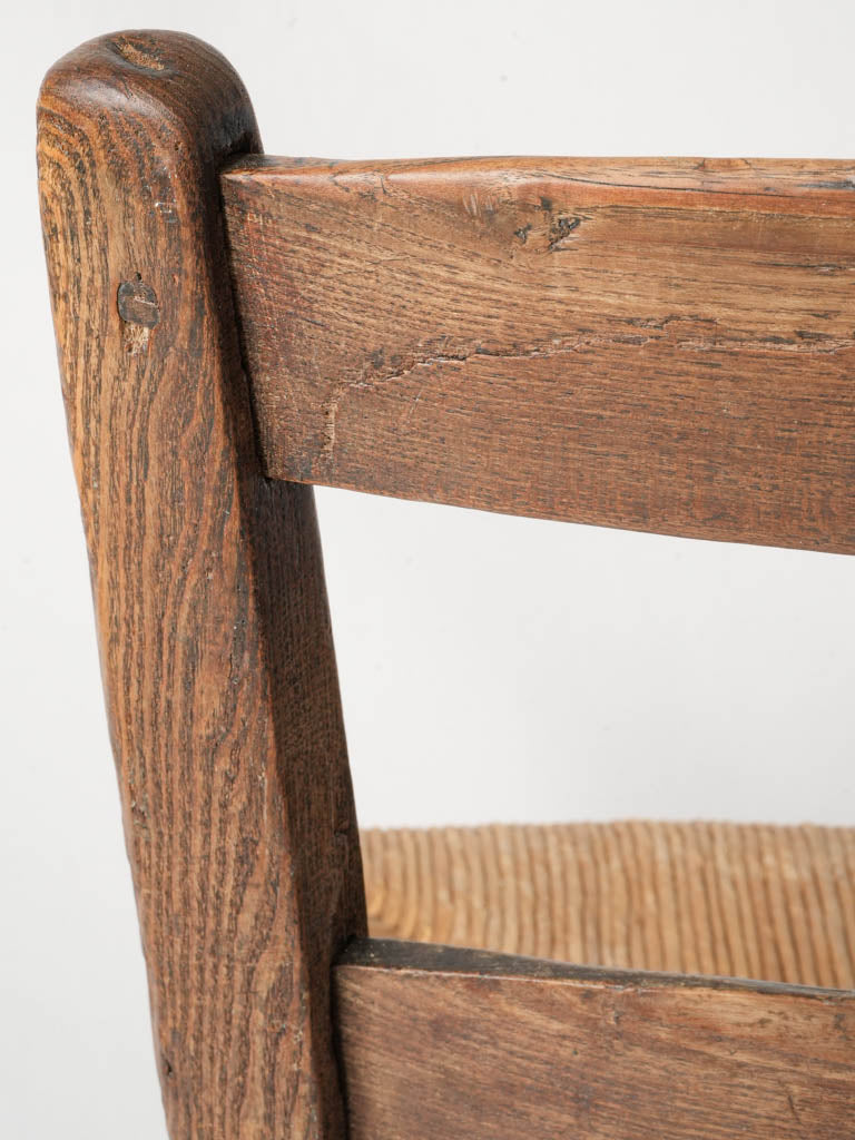 Historic hand-woven rush chairs