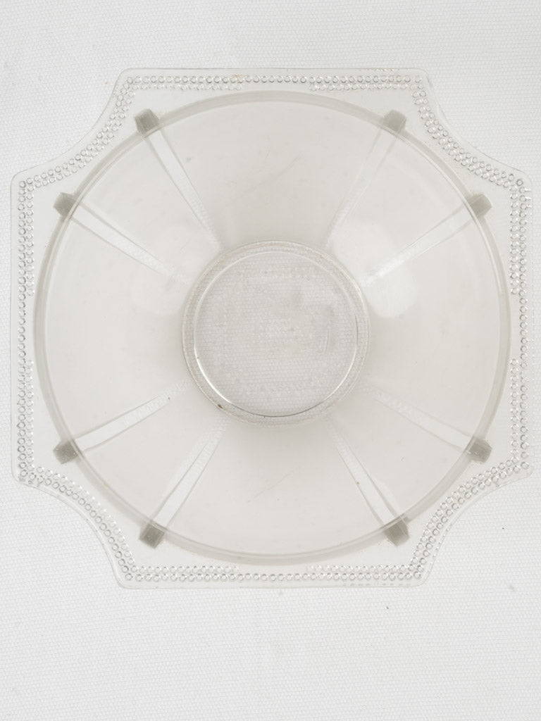 Geometric beaded glassware