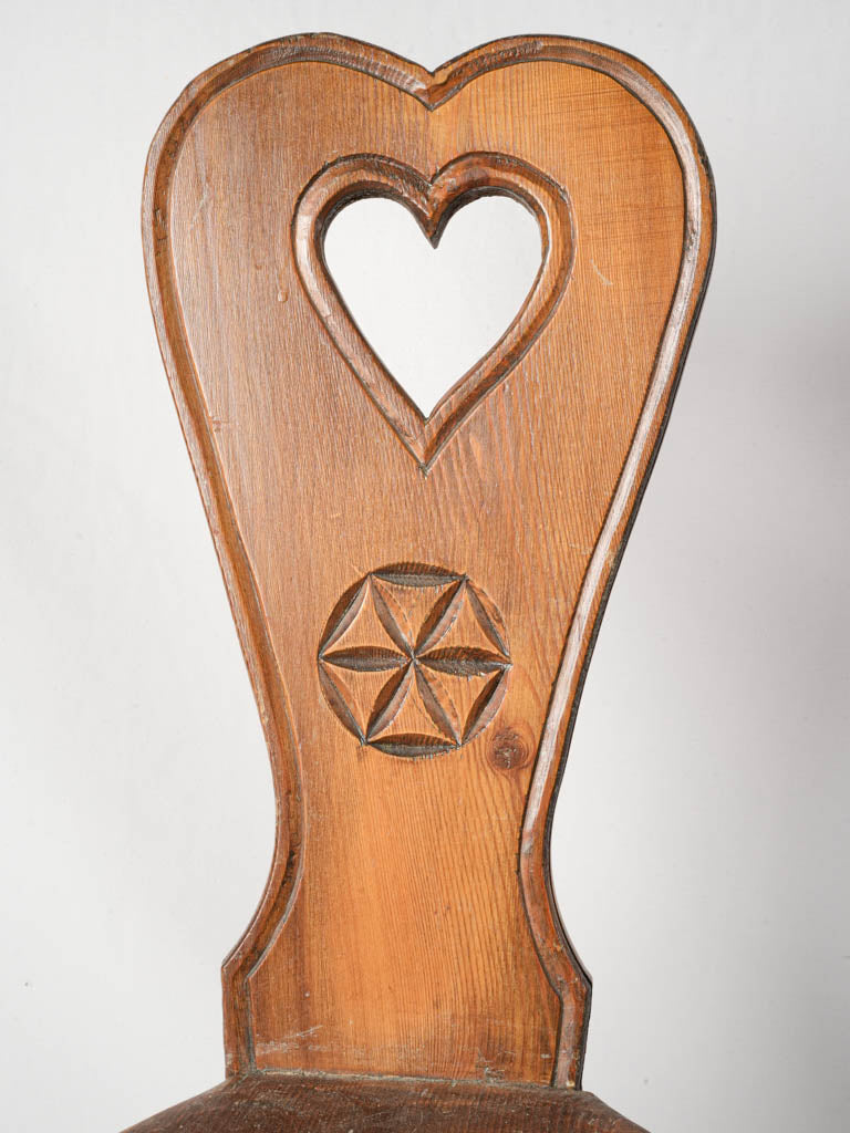 Warm natural-finish wooden chairs