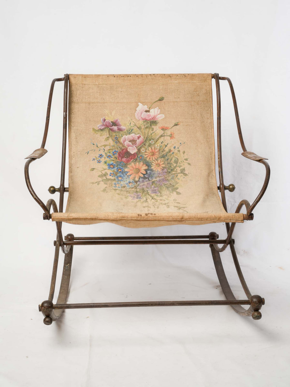 Petite colorful hand-painted chair