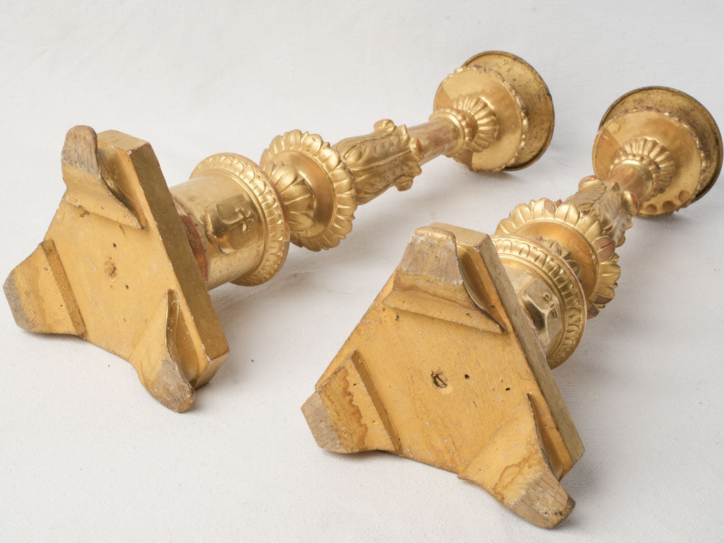 Elegant sideboard accent candlesticks