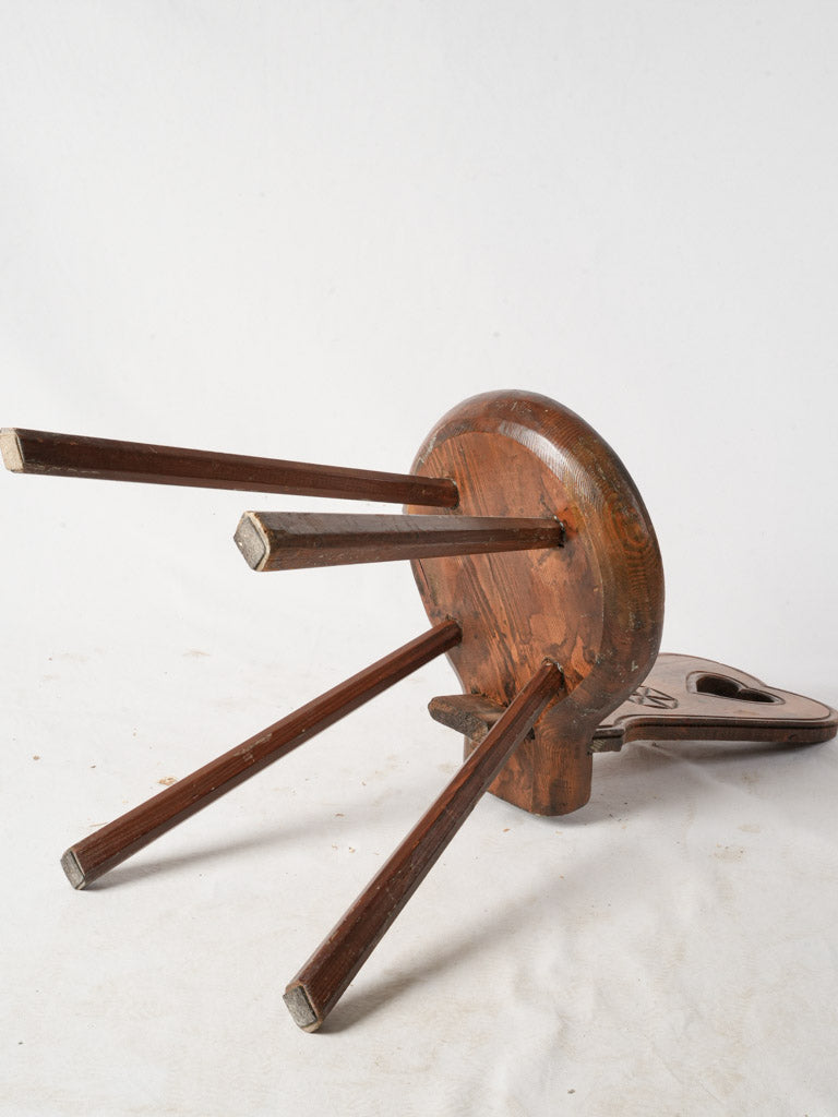 Weathered vintage-style wooden chairs