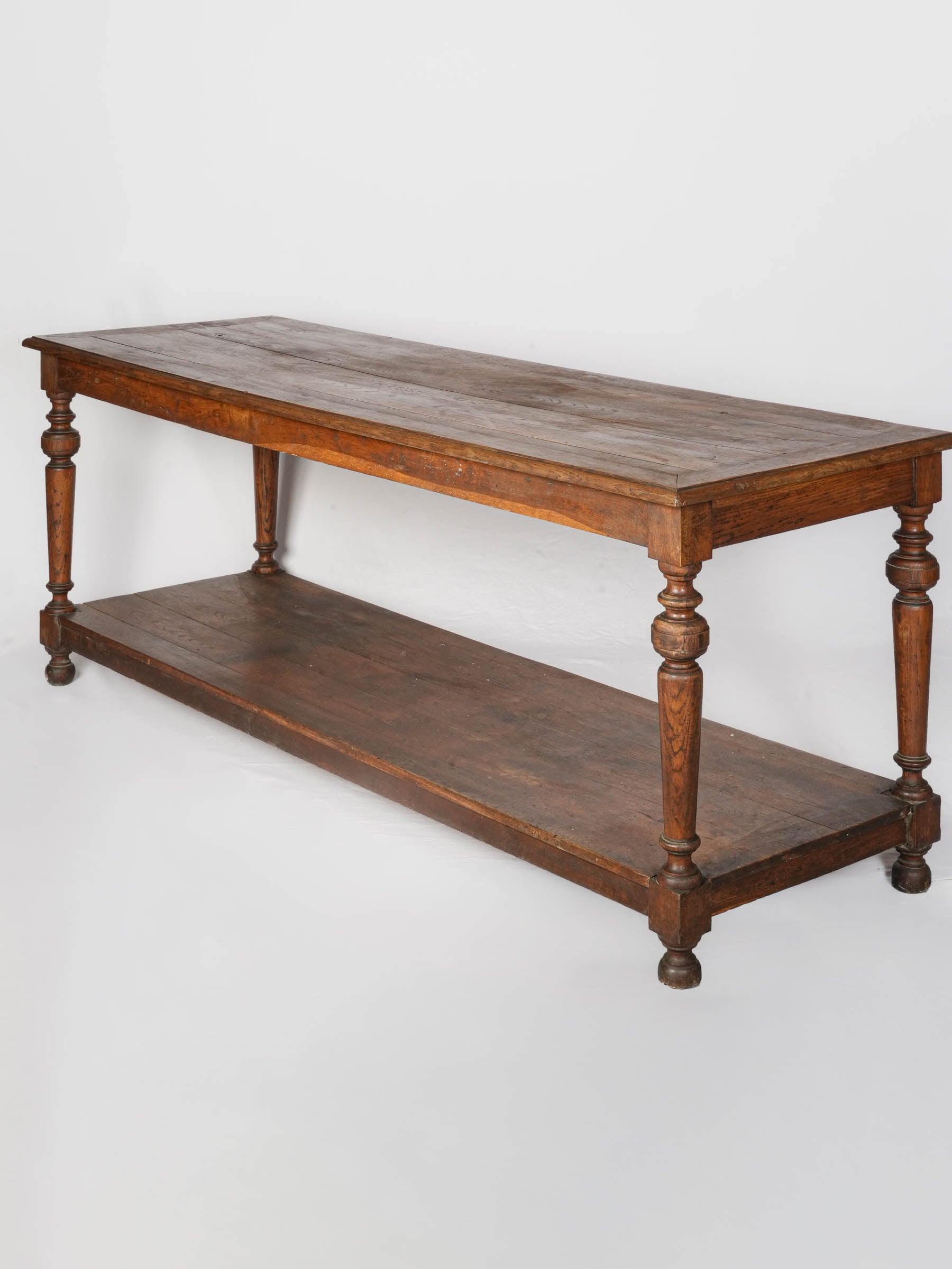 Rustic patinated oak centrepiece