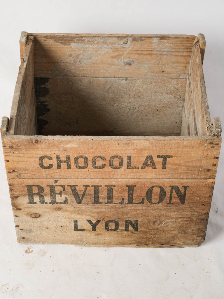 Aged patina kindling basket