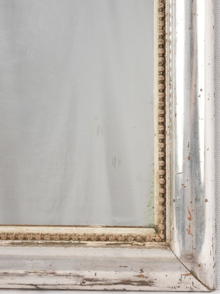 Distinctive silver leaf French mirror