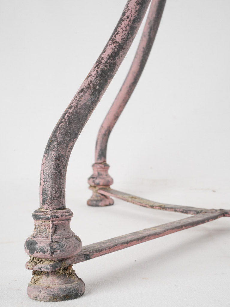 Distressed antique garden table