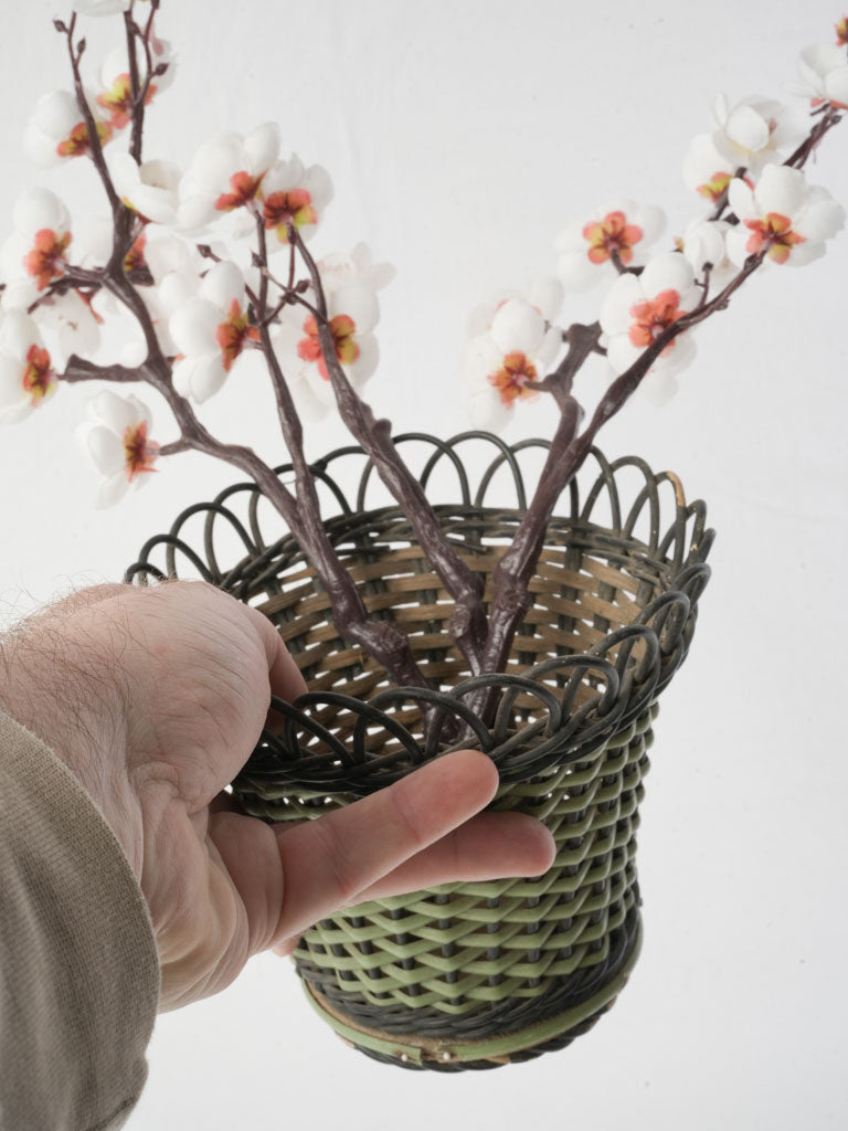 Celadon green charcoal planter