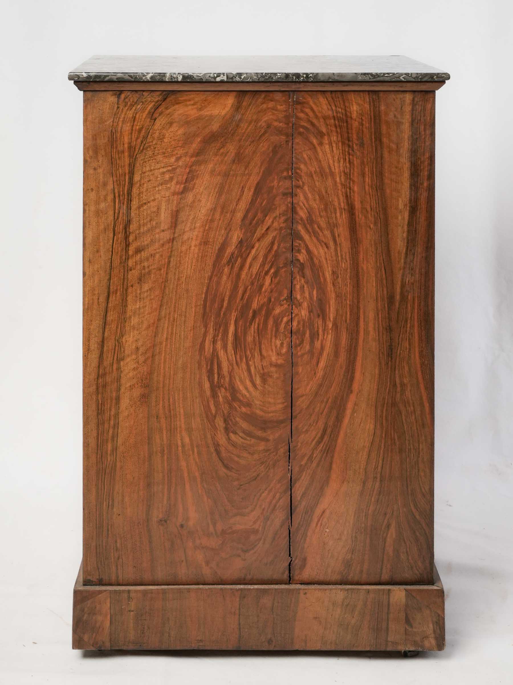 Petite French Pedestal Cabinet w/ Concealed Writing Surface, Early 19th Century - 31" x 20" x 15¼"