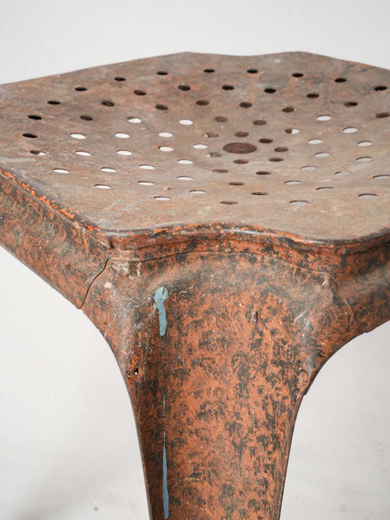 Timeworn 1940s metal stools