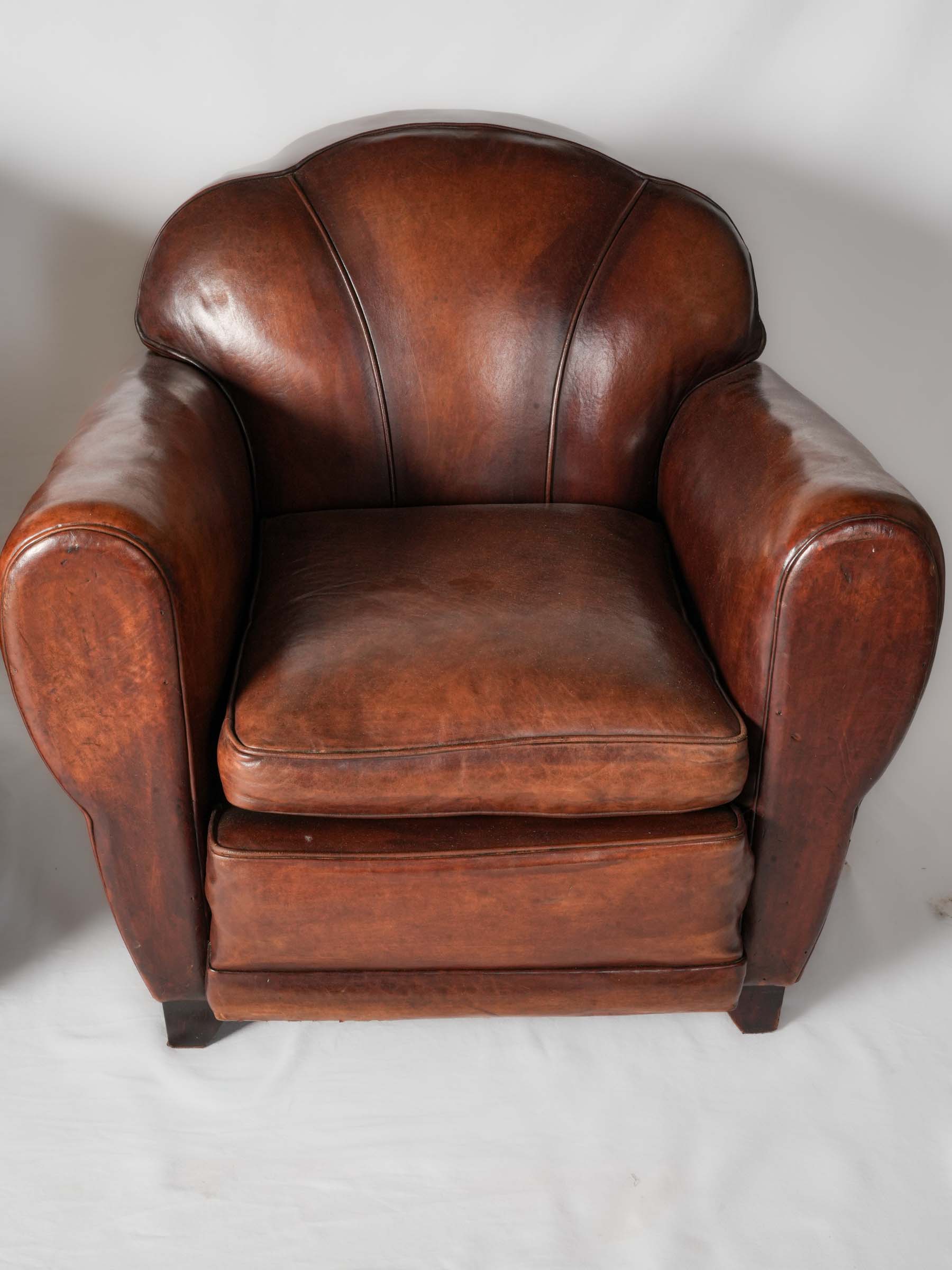 Havana brown armchairs distinctive style
