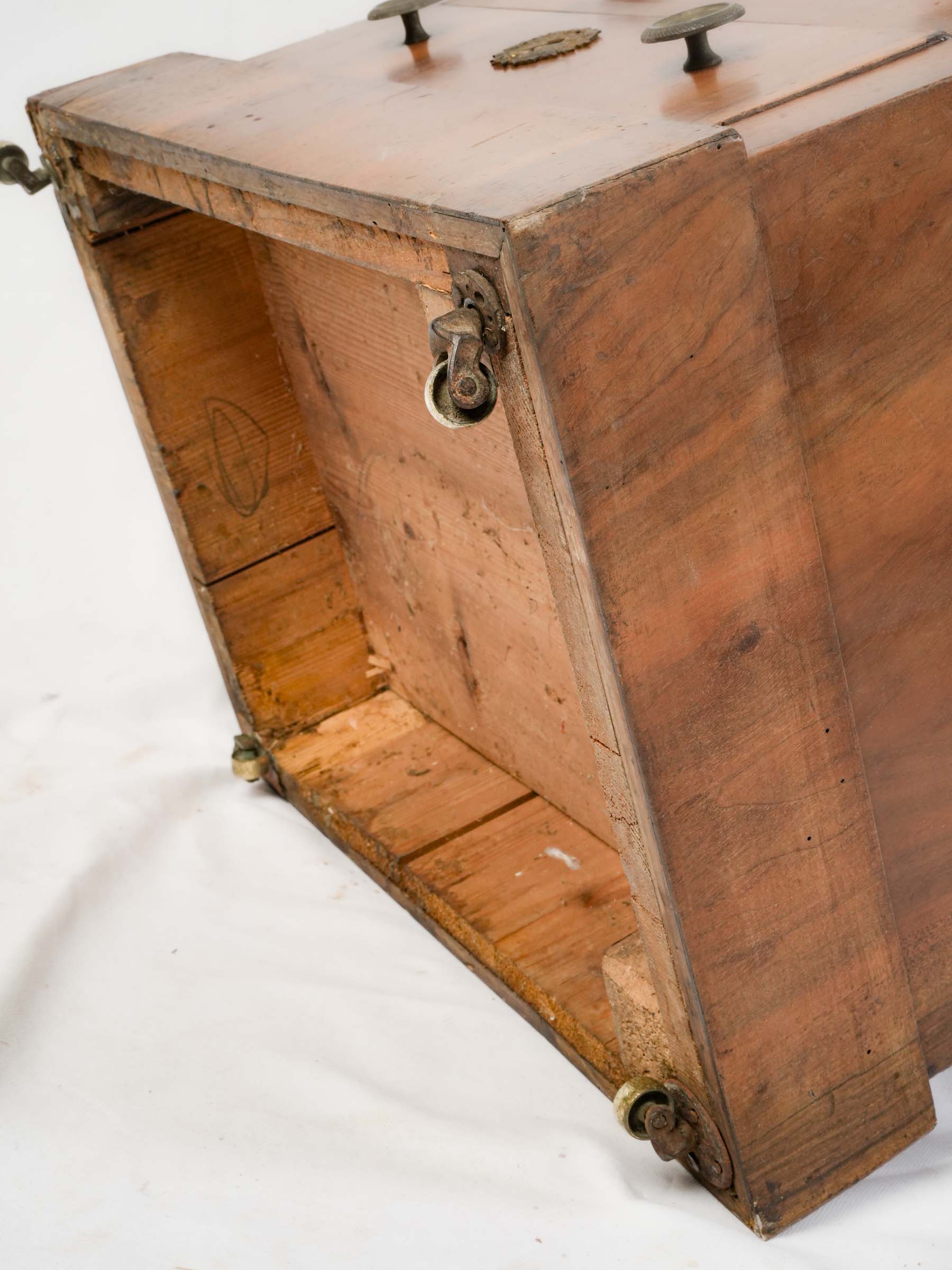 Petite French Pedestal Cabinet w/ Concealed Writing Surface, Early 19th Century - 31" x 20" x 15¼"