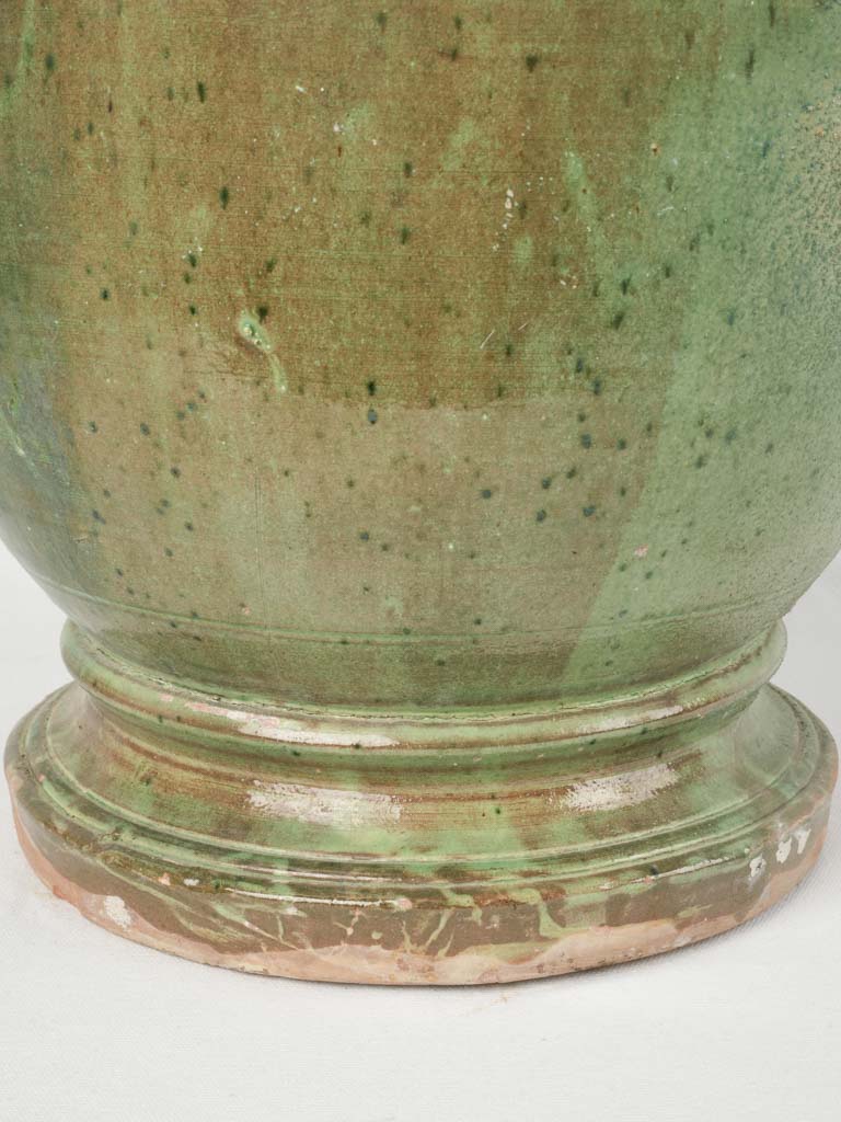 Charming vintage olive oil vessel