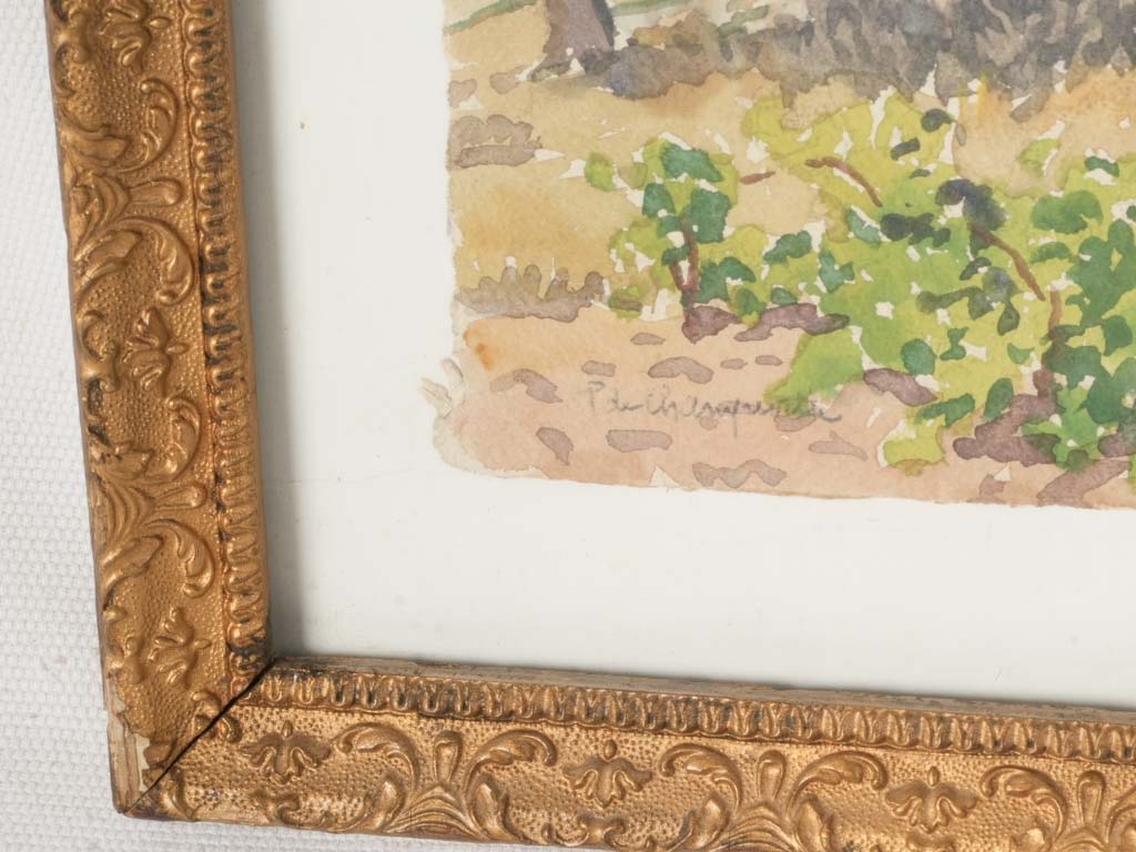 Antique Champeville Provençal landscape