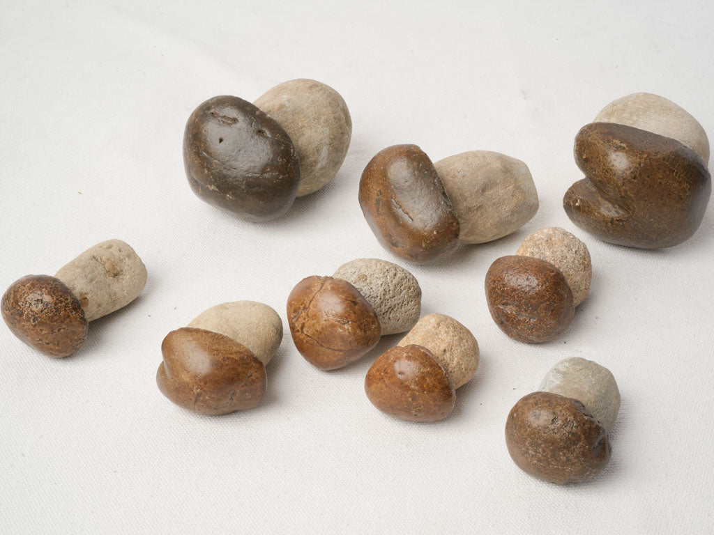 Gently scuffed river pebbles