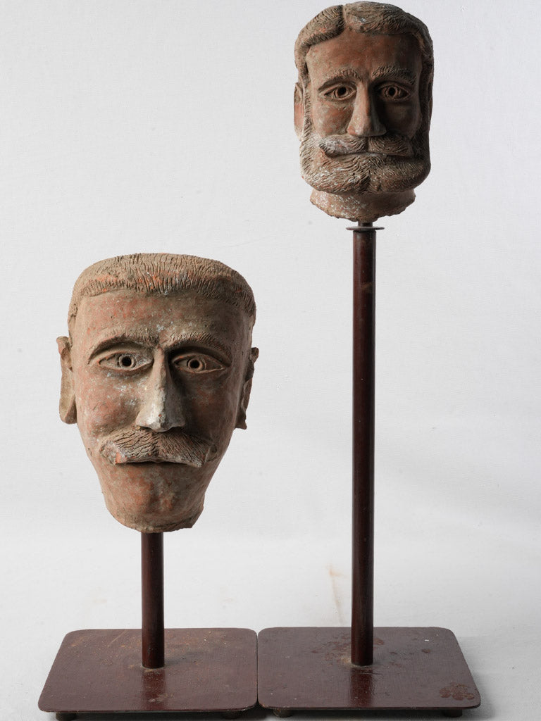 Expressive 19th-century statues