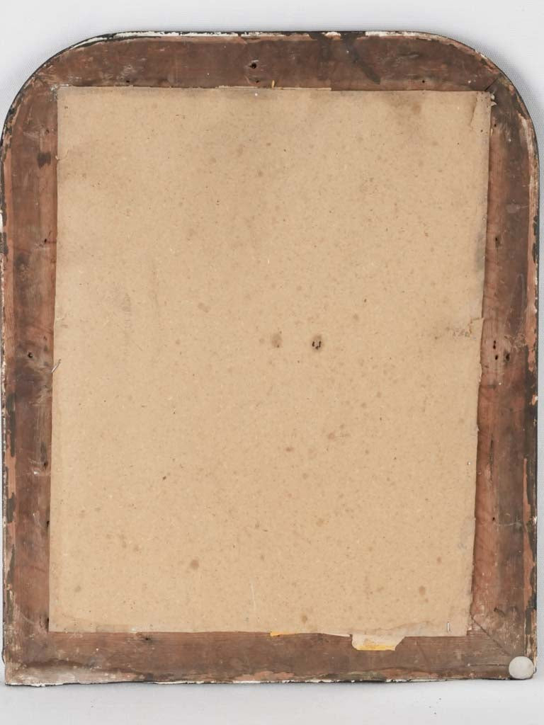 RESERVED CS 19th century Louis Philippe mirror w/ black frame - Small 26¾" x 19"