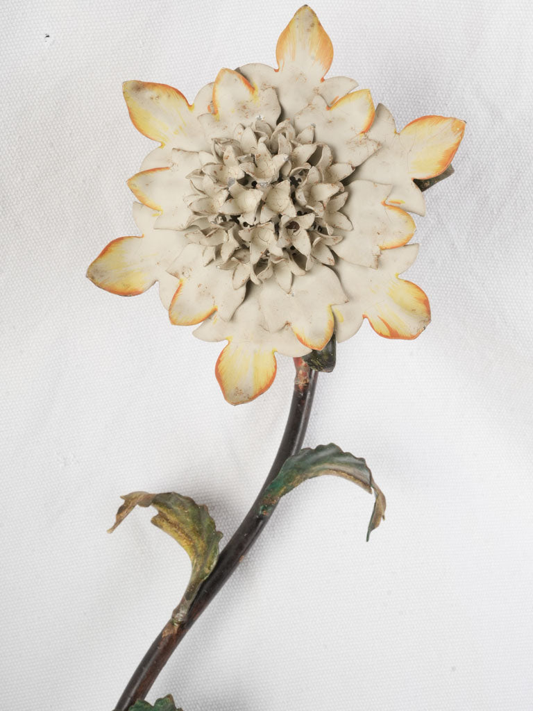 Handcrafted tole bouquet wall sconce