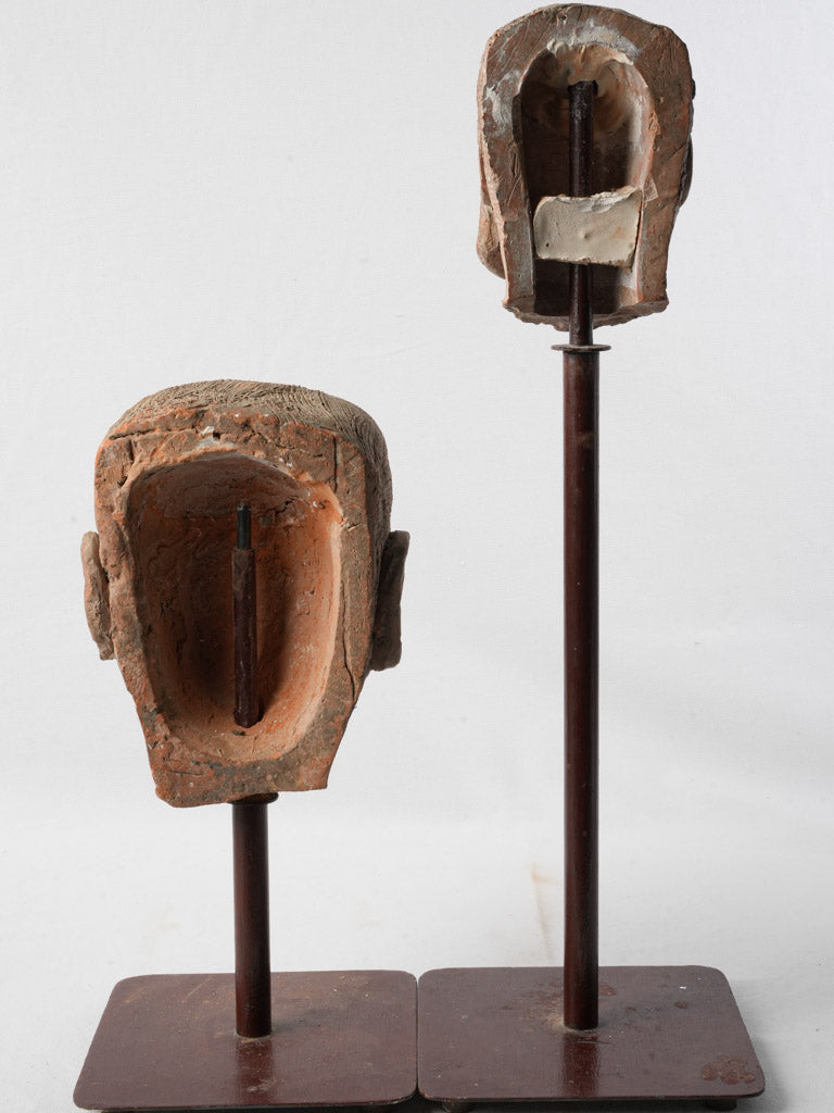 Mysterious enigmatic expression statues