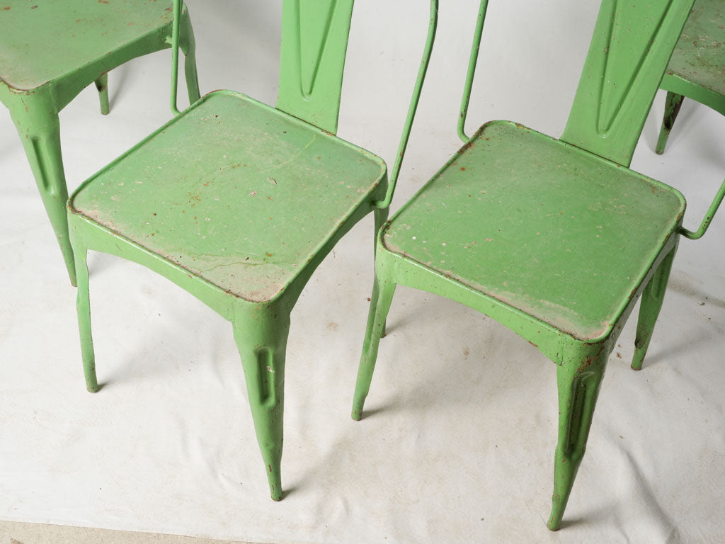 Stylish vintage metal seating