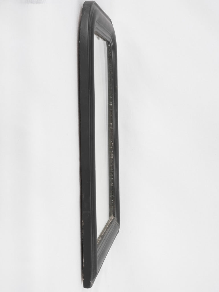 RESERVED CS 19th century Louis Philippe mirror w/ black frame - Medium 30¼" x 23¾"