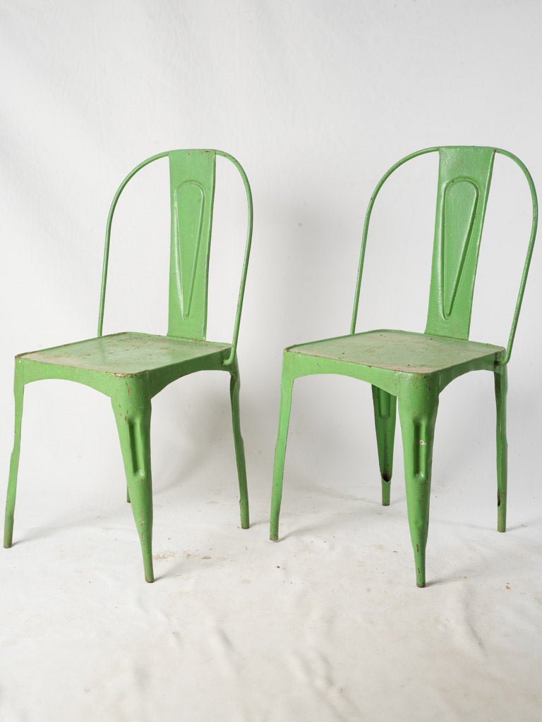 Art Deco vibrant green chairs