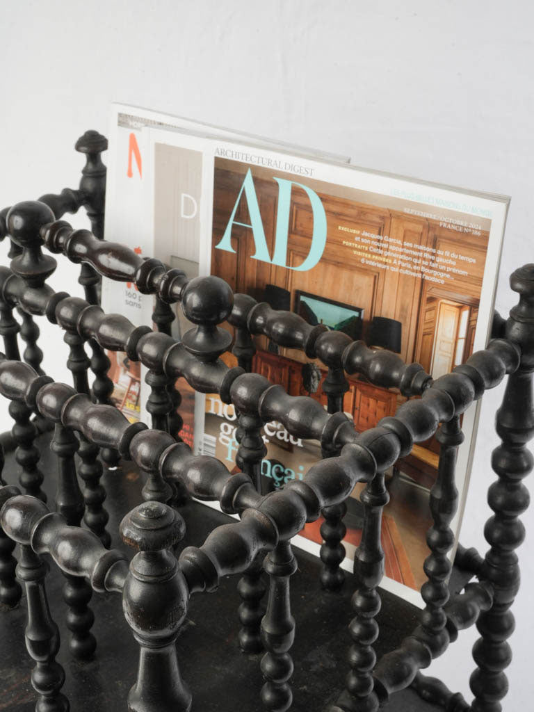 Victorian sculptural canterbury furniture piece