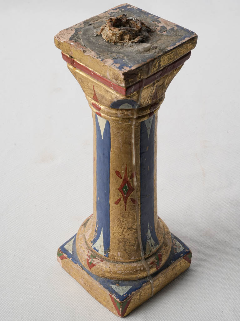 Theatrical gold stage prop candlestick