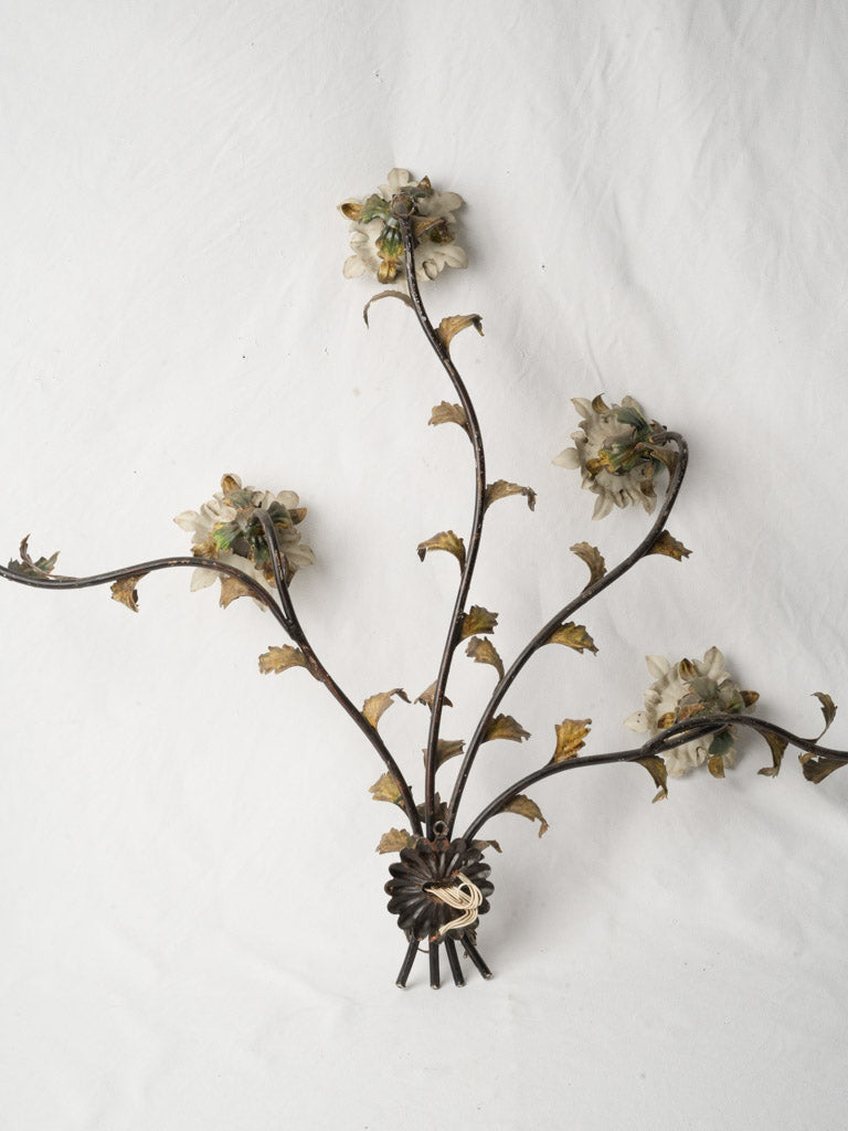 Timeworn sumptuous Italian wall sconce