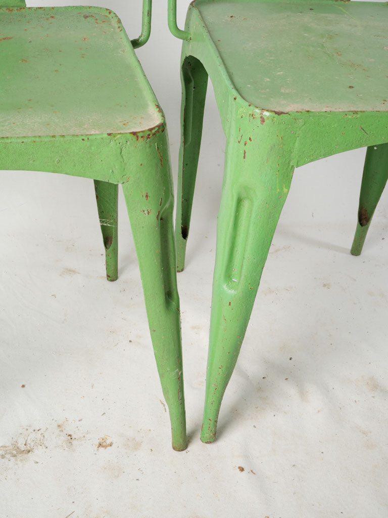 1940s European metal chairs