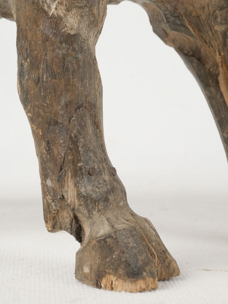 Weathered wooden Provençal Christmas lamb
