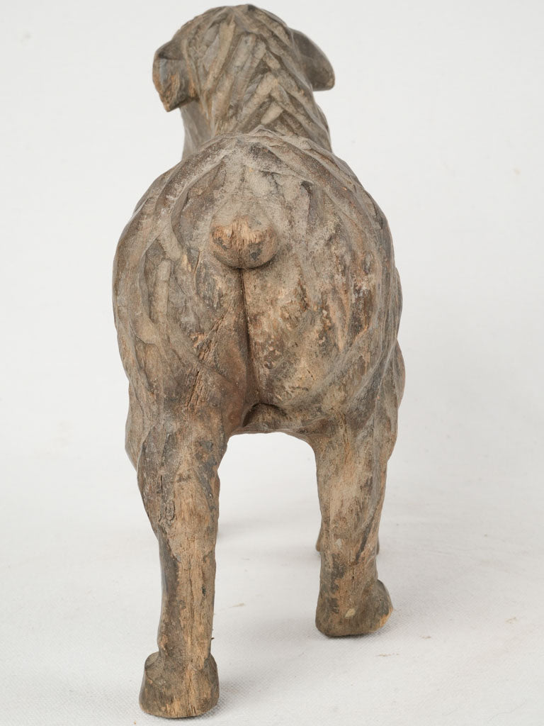 Rustic vintage lamb figurine decor