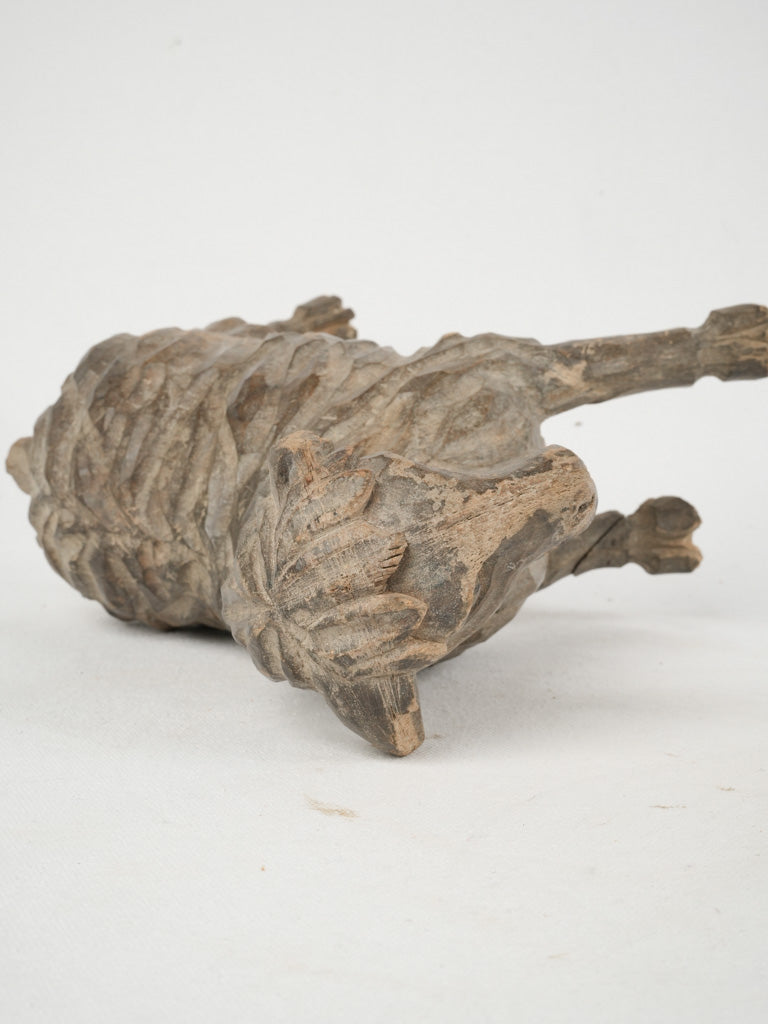 Vintage handcrafted Provençal nativity lamb