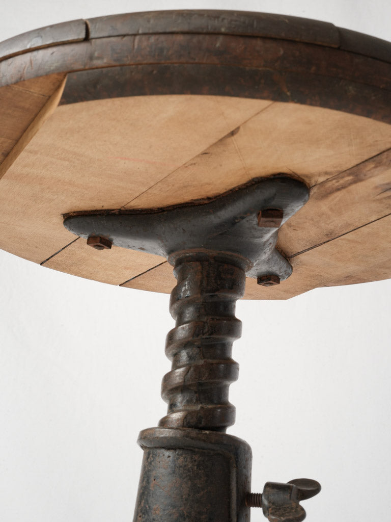 Heritage adjustable Singer workshop stool