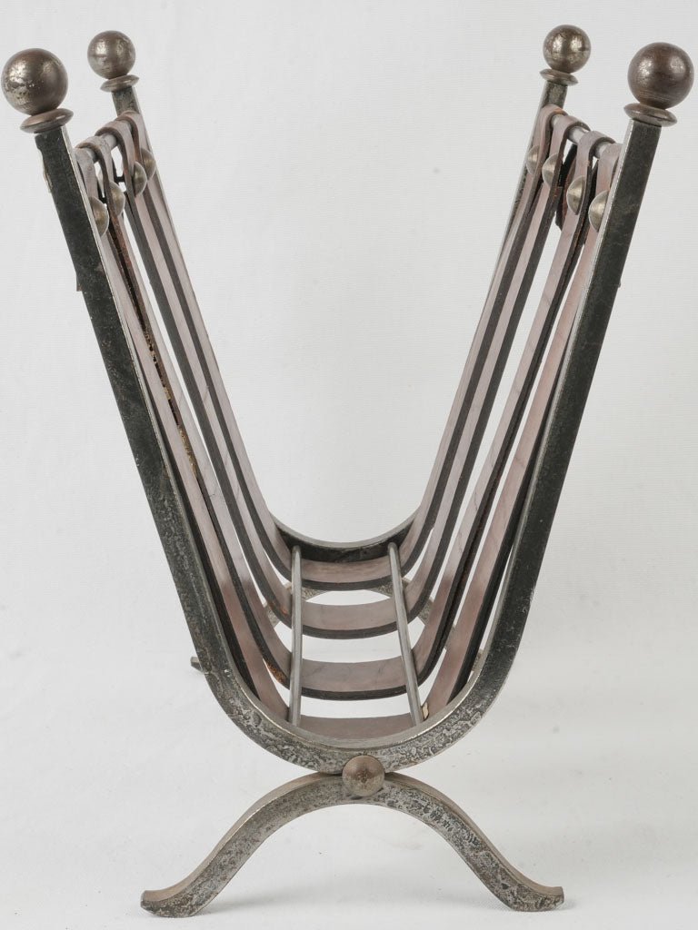 Brutalist style magazine holder