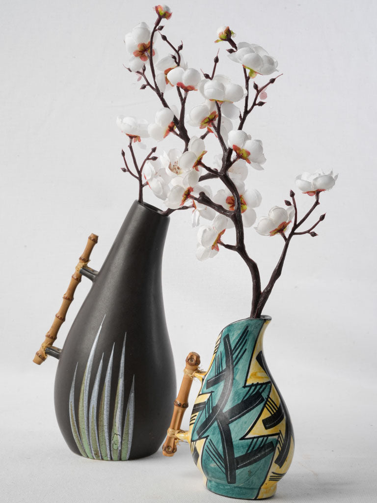 Mid-century abstract decorative pitchers