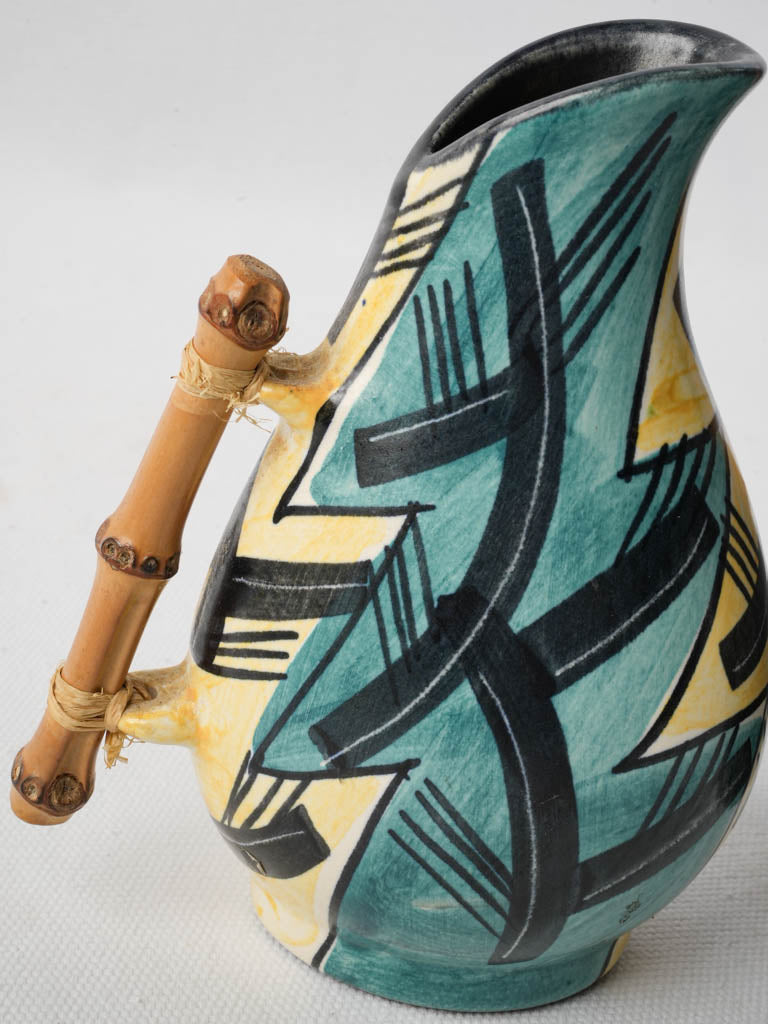 Distinctive ceramic pitchers abstract designs