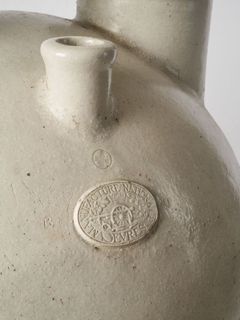 Industrial war-era stoneware container