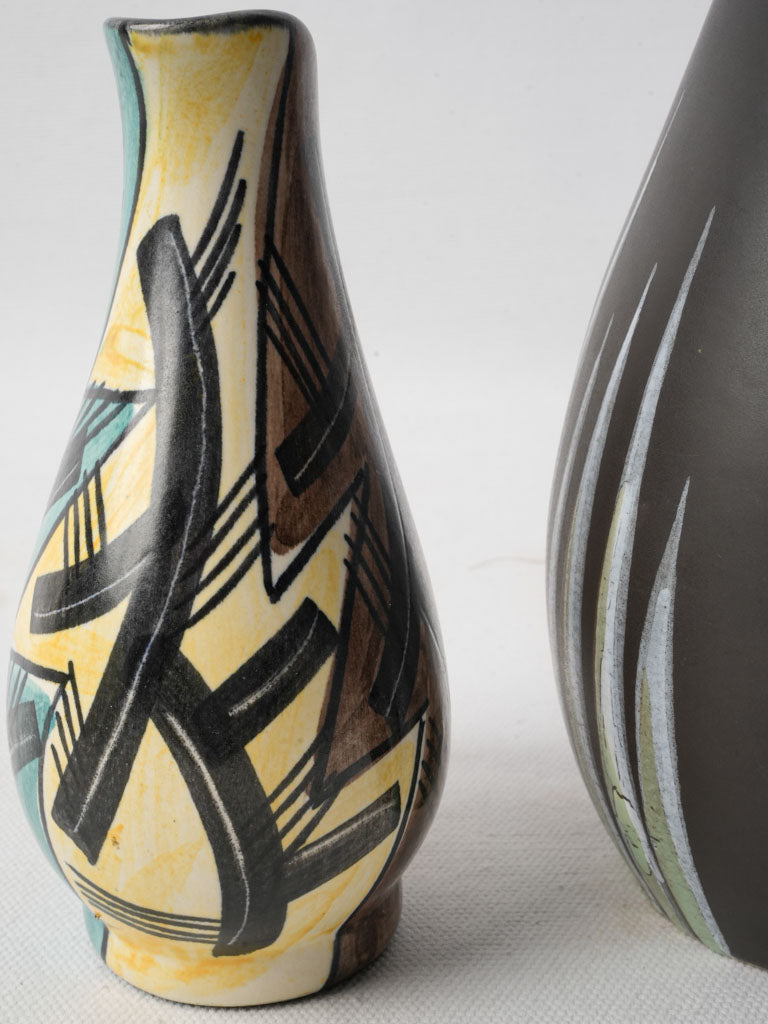 Serene nature-inspired mid-century ceramics