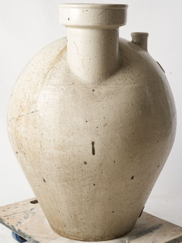 Robust artisanal stoneware jug