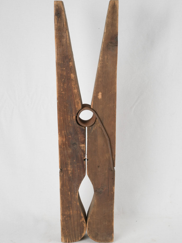 Rustic, decorative mid-century clothes pin