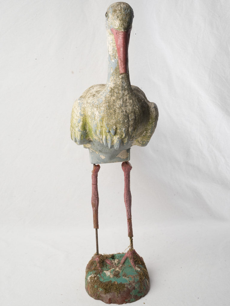 Timeworn colorful French garden ornament