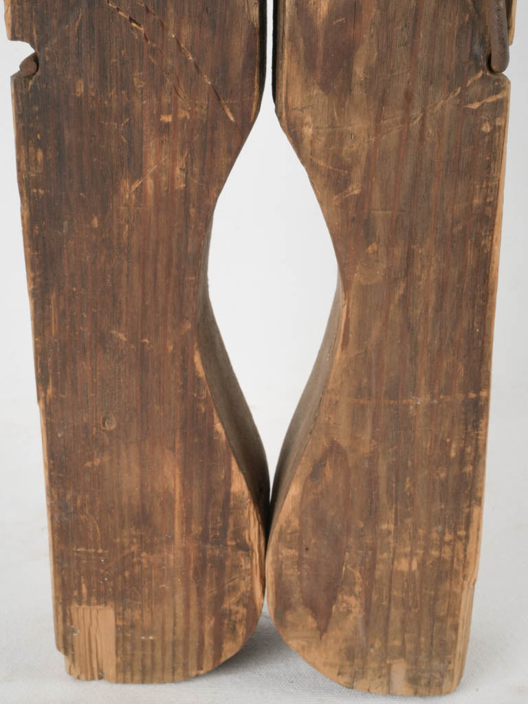Worn, mid-century oversized laundry clip