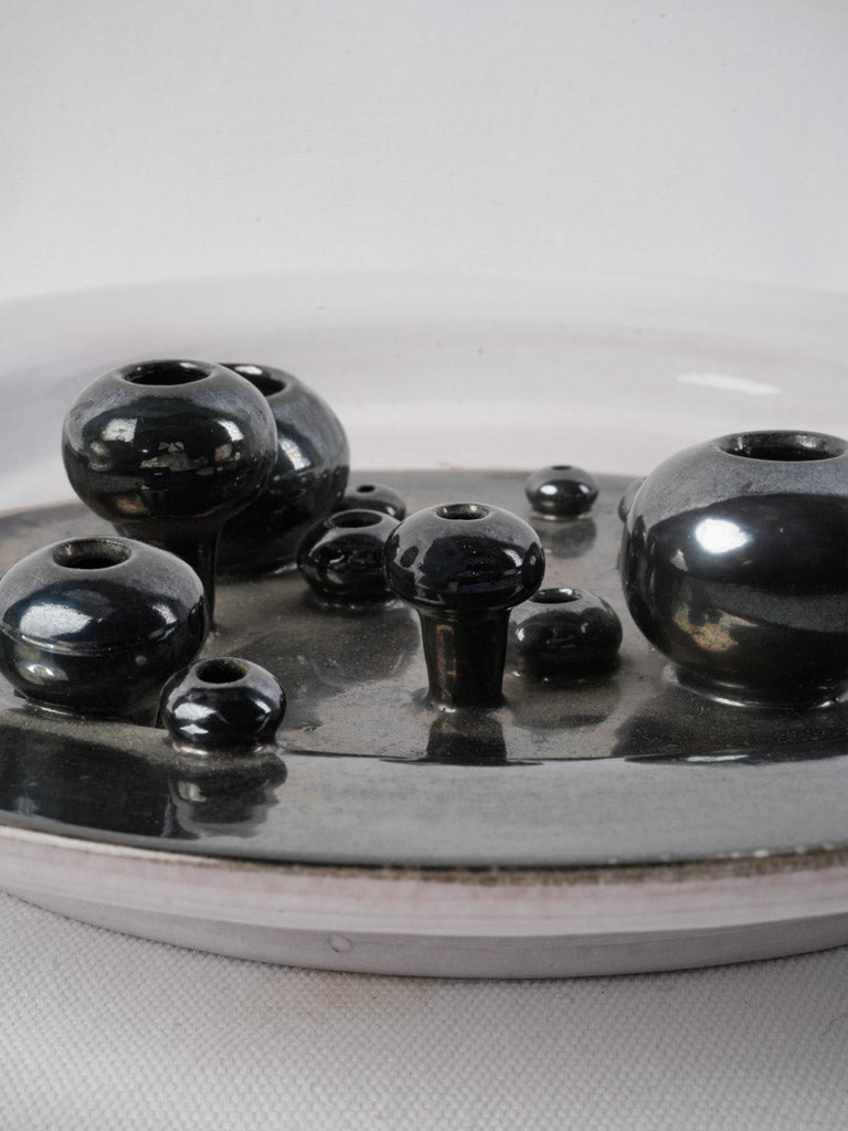 Modern signed ceramic platter