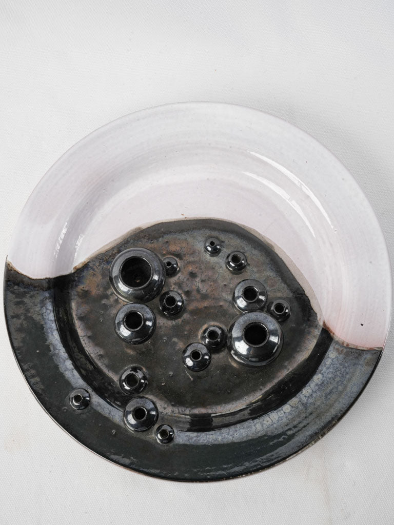 Contemporary artistic ceramic platter