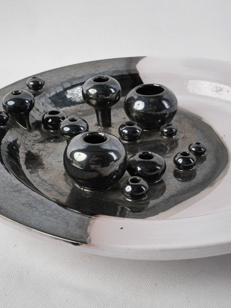 Glossy starry night platter