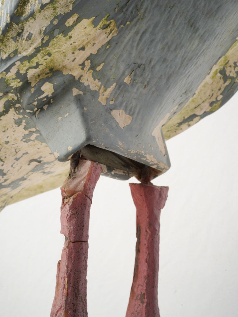 Aged patina vintage bird ornament