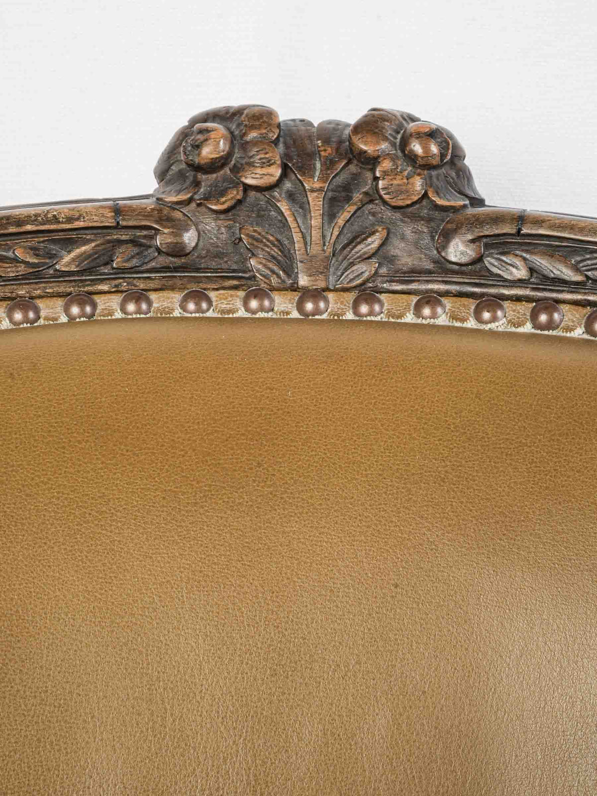 Warm patina walnut chair