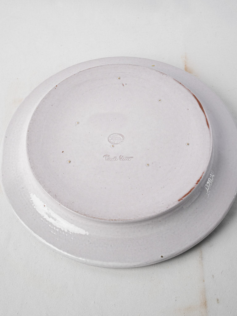 Avant-garde black and white platter