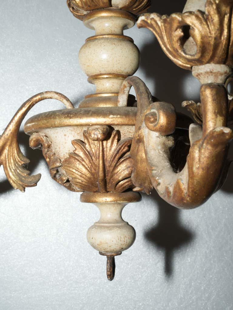 Vintage ornate gilded ceiling light